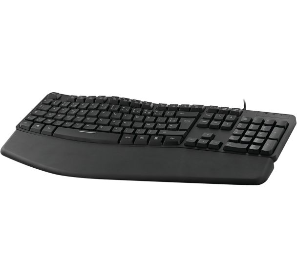 Clavier ergonomique filaire avec repose-poignet aimanté Ergo