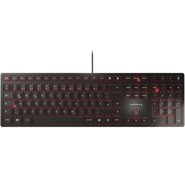 Clavier filaire Slim KC 6000 noir - Cherry