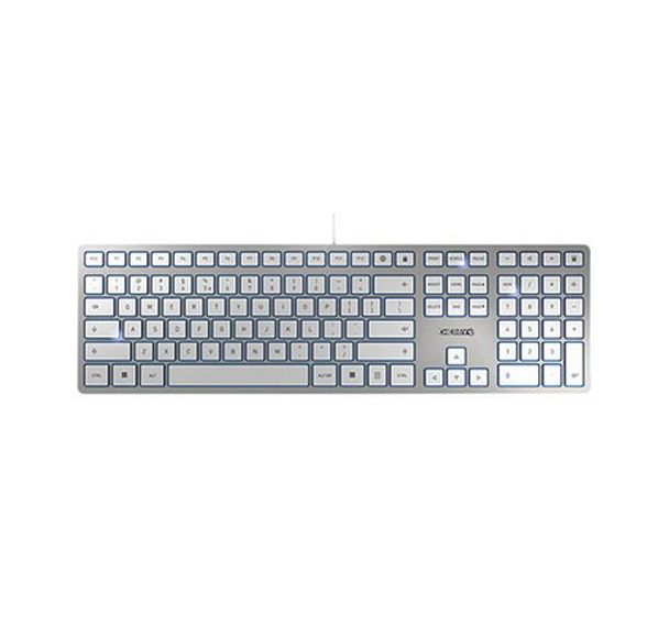 Clavier filaire argent KC 6000 SLIM - Cherry