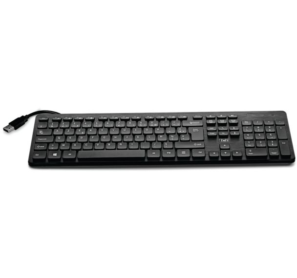 Clavier filaire avec hub USB-A - Azerty