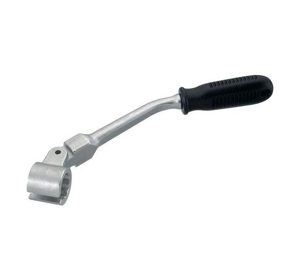 Clé 27 mm emmanchée ouverte et articulée pour sonde Lambda