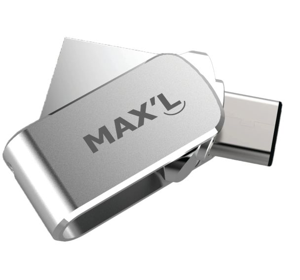 Clé DUAL USB Type-C 3.1 + USB 3.0 16Go - MAX'L