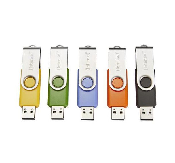 Clé USB Basic Line - Lot de 5 - Intenso