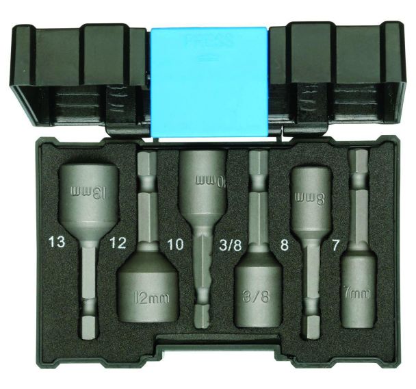 Clé à douille Bit-Box support de machine 6 pcs.