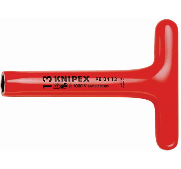 Clé à douille poignée en T isolée 1000V - KNIPEX