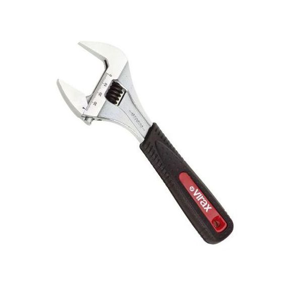 Clé à molette 10'' à grande ouverture