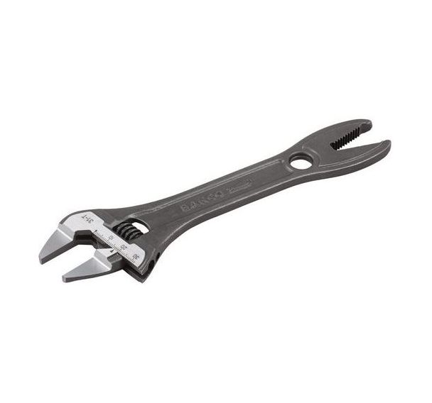 Clé à molette petite ouverture mors striés 209mm