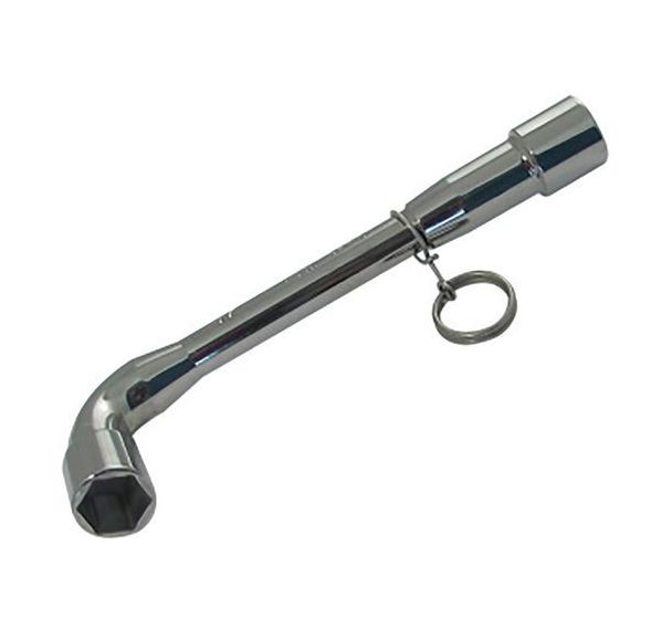 Clé a pipe débouchée 6/6 pans avec clip inox fme