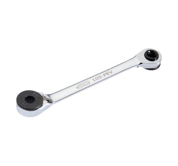 Clé coudee magnetique porte-embouts 1/4'' 5/16'' Réf: 105-PEV