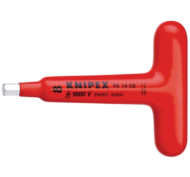 Clé mâle avec poignée en T isolée 1000V - KNIPEX