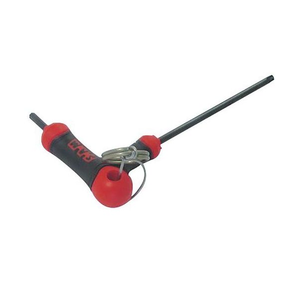 Clé male poignee en t torx avec clip inox fme