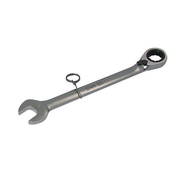 Clé mixte a cliquet avec clip inox fme