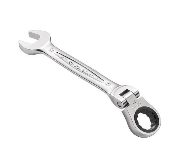 Clé mixte articulée métrique à cliquet