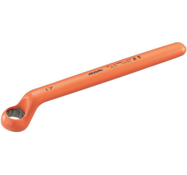 Clé polygonale contre-coudee 1 tête isolée 1000 volts - Sam