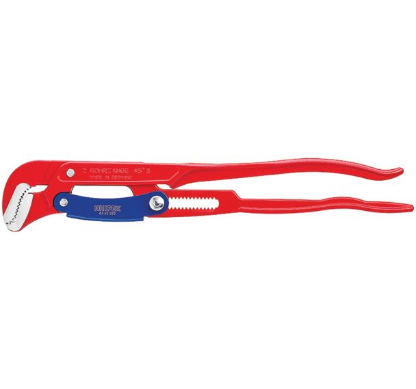 Clé serre-tubes en S avec réglage rapide revêtement poudre, rouge 560 mm _ 83 60 020