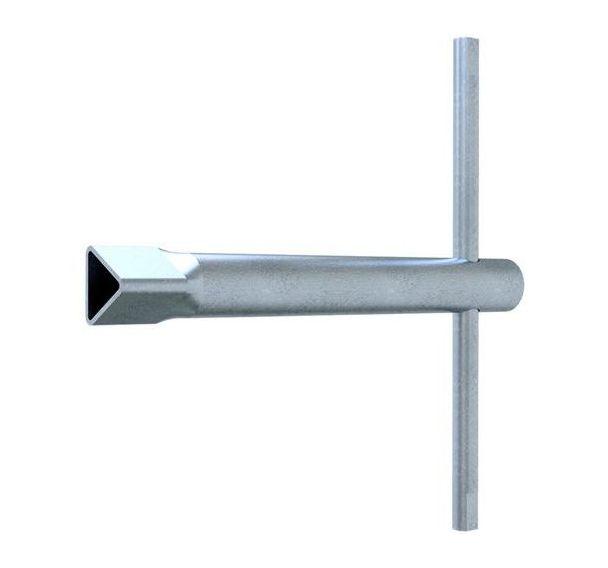 Clé triangulaire à tube galvanisée
