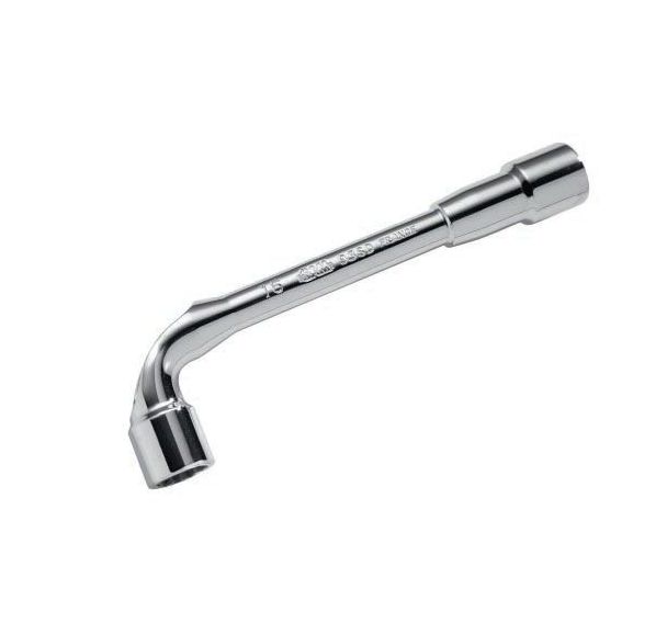 Clés à pipe débouchées polies 6/12 pans en mm