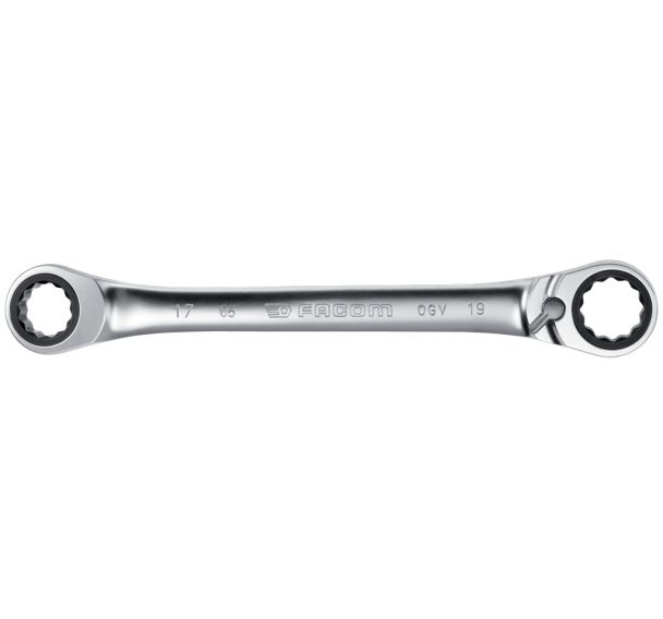 Clés polygonales à cliquet inclinées à 15° métriques