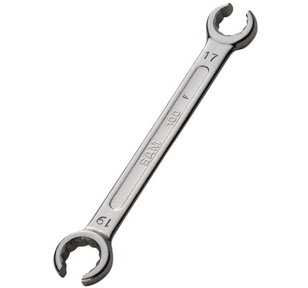 Clés polygonales à tuyauter à tête fendue 12 pans en mm