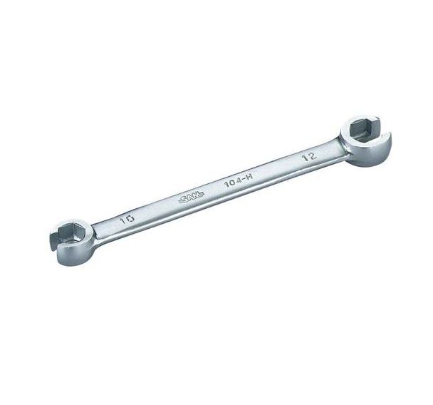 Clés polygonales à tuyauter corps court 6 pans en mm