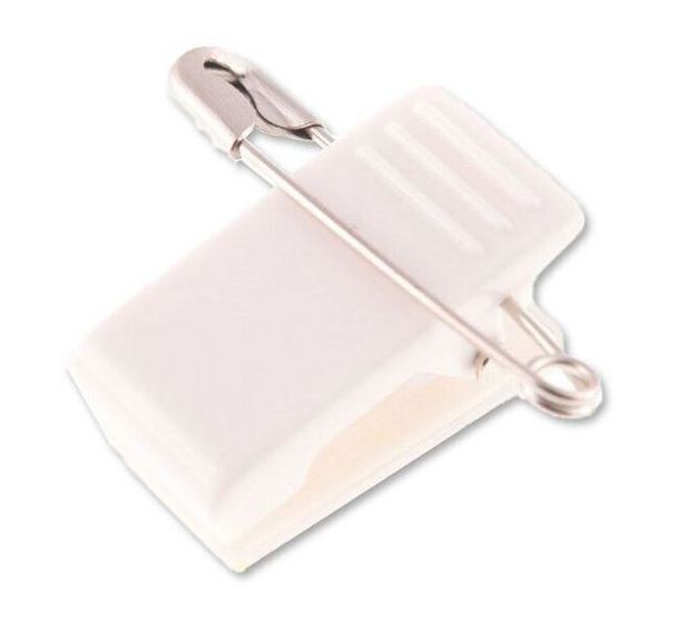 Clip adhésif à pince plastique et épingle