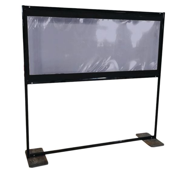 Cloison Covid 160x160 cm en aluminium/PVC ajustable en hauteur