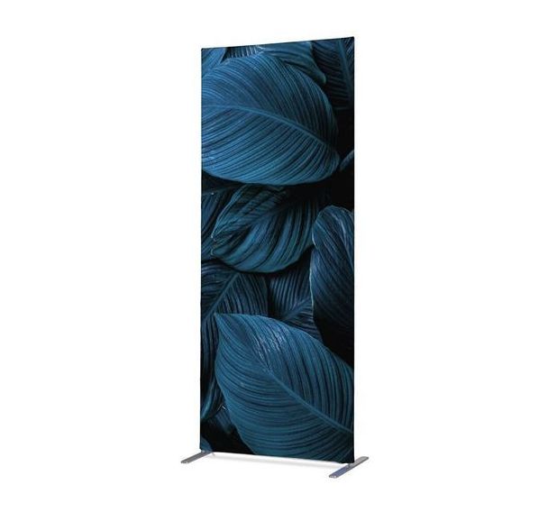 Cloison Deco En Tissu Feuillage Bleu - Showdown Displays