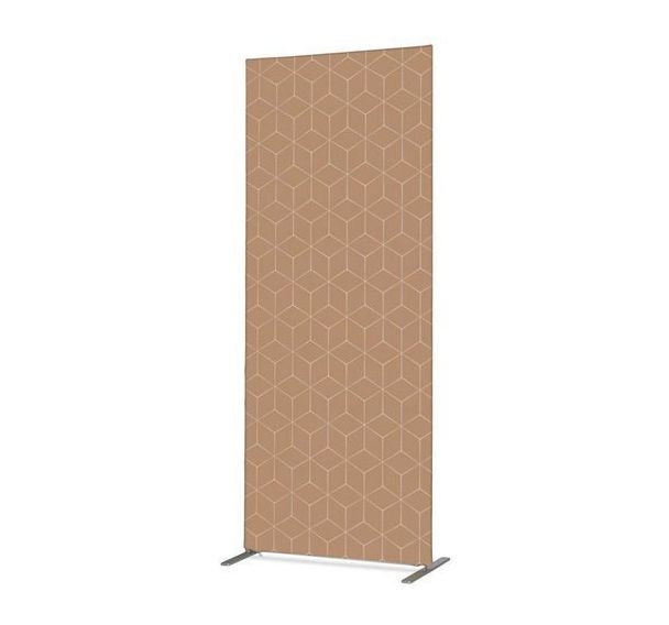 Cloison Deco En Tissu Hexagone Beige - Showdown Displays