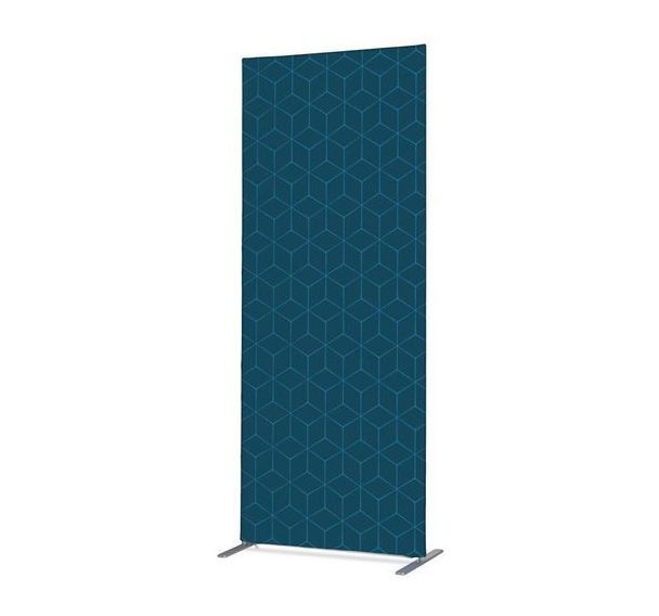 Cloison Deco En Tissu Hexagone Bleu - Showdown Displays