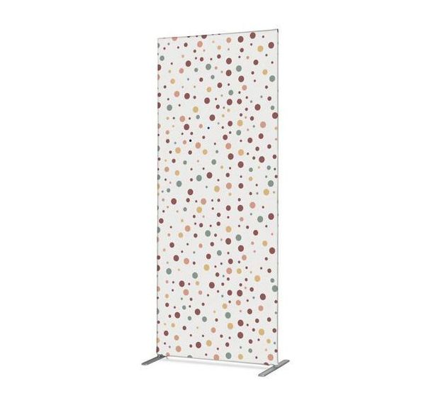 Cloison Deco En Tissu Points Couleur Terre - Showdown Displays