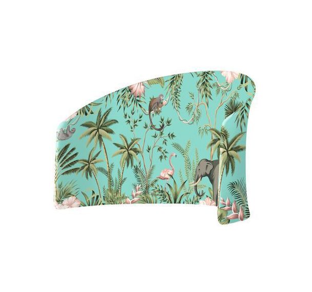 Cloison Lune En Tissu Coin Enfants Animaux Tropicaux