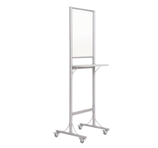 Cloison de protection acrylique avec table H.190 cm