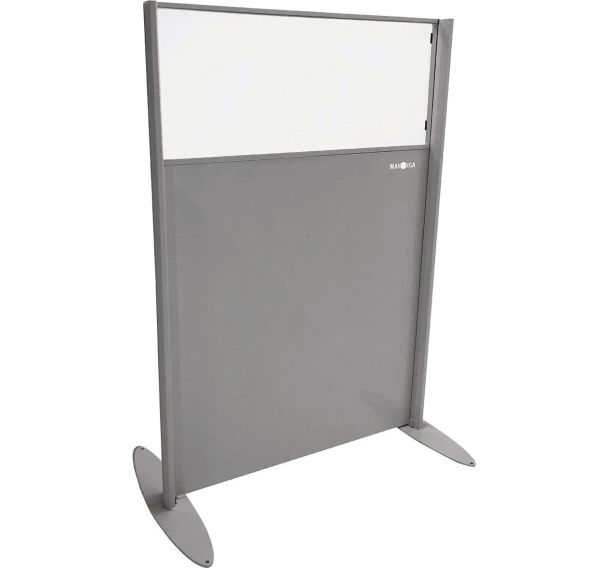 Cloison de séparation mi-tôlée et plexi - Module départ
