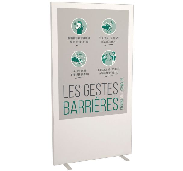 Cloison d'information Covid-19 - Meet By Paperflow