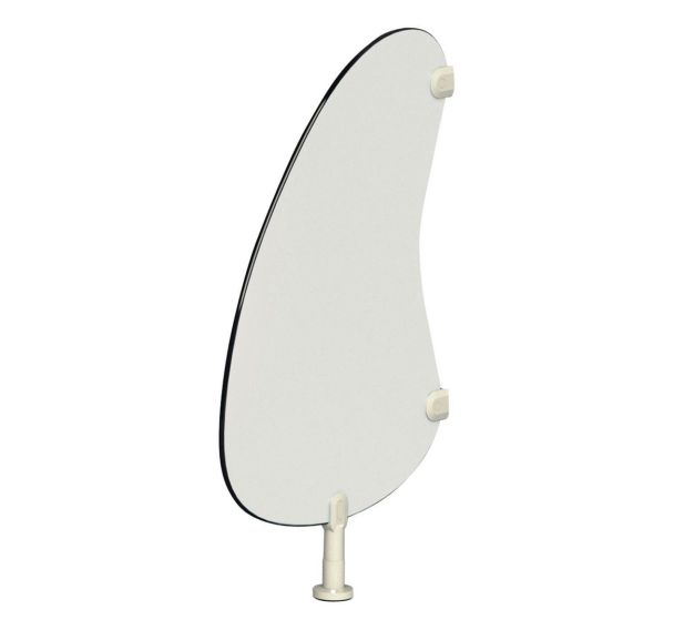 Cloison sanitaire pour WC Haricot - Blanc