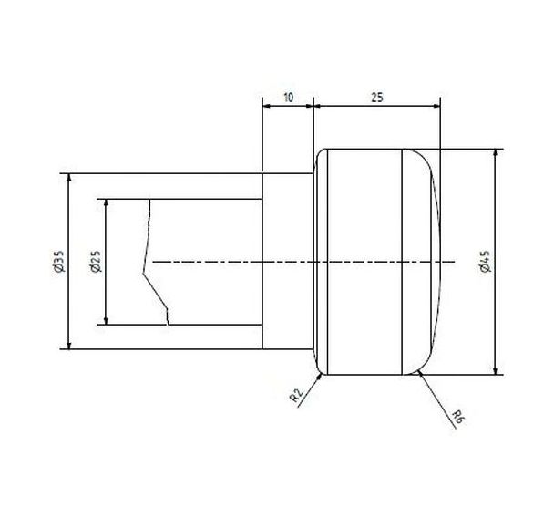 Clou de fixation dans le sol Type 2 avec couronne inférieure - Schake