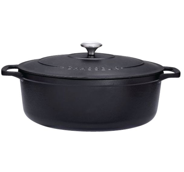 Cocotte en fonte ovale 29 cm Noire Sublime Chasseur