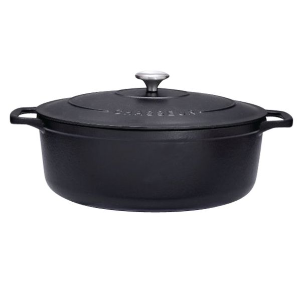 Cocotte en fonte ovale 31 cm Noire Sublime Chasseur