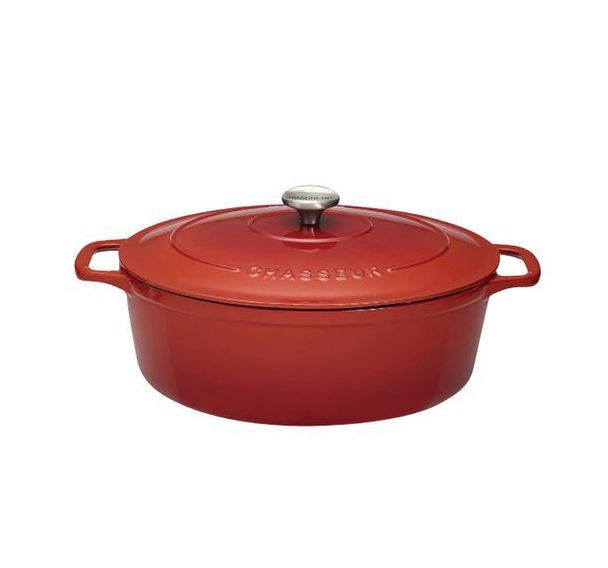 Cocotte en fonte ovale 31 cm Rubis - Sublime - CHASSEUR