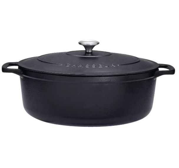 Cocotte en fonte ovale 33 cm Noire Sublime Chasseur