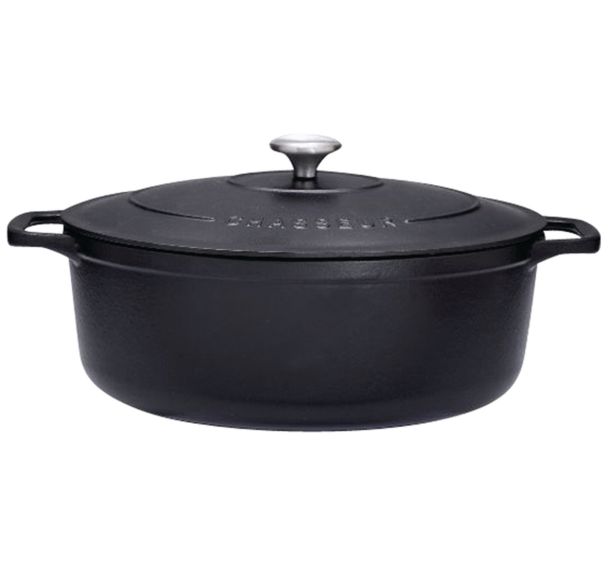 Cocotte en fonte ovale 35 cm Noire Sublime Chasseur