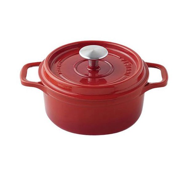 Cocotte en fonte ronde 20 cm -INVICTA- Rubis