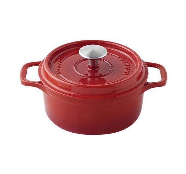 Cocotte en fonte ronde 22 cm -INVICTA- Rubis