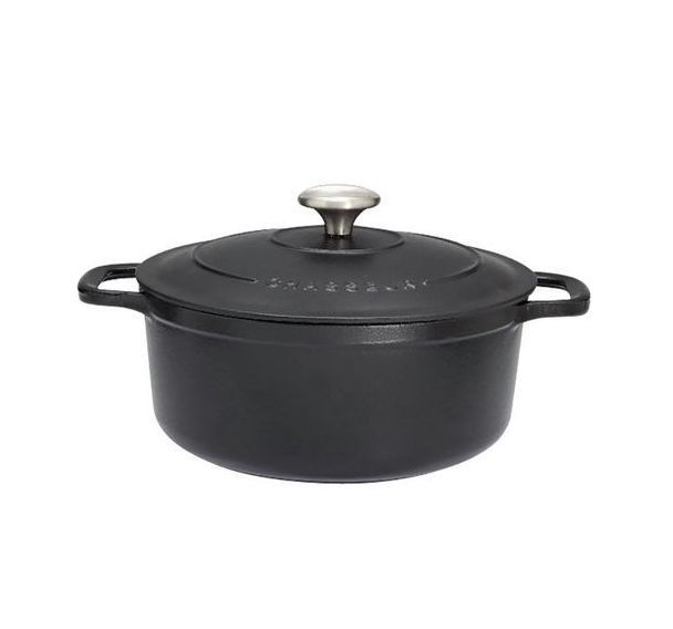 Cocotte en fonte ronde 24 cm Noire - Sublime - CHASSEUR