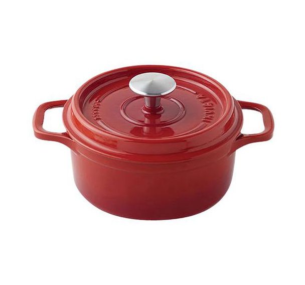Cocotte en fonte ronde 26 cm -INVICTA- Rubis