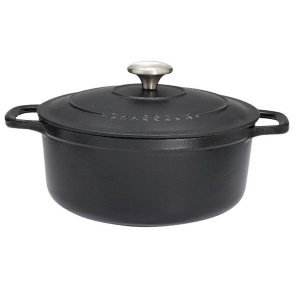 Cocotte en fonte ronde 28 cm Noire Sublime Chasseur