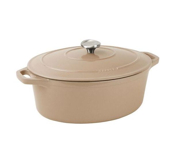 Cocotte ovale avec couvercle Le Chasseur - Marron - 31x26 cm
