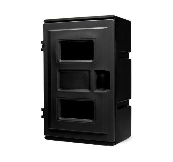 Coffre extincteur - Double chargement frontal - Noir - 85