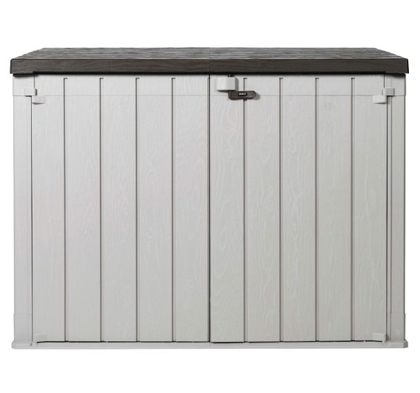 Coffre multifonctions STORAWAY résine - taupe/marron