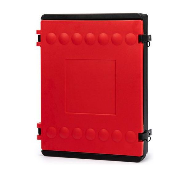 Coffre stockage tuyaux à incendie - Coffre Ria - Noir/Rouge